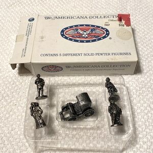 The Americana collection solid pewter figurines